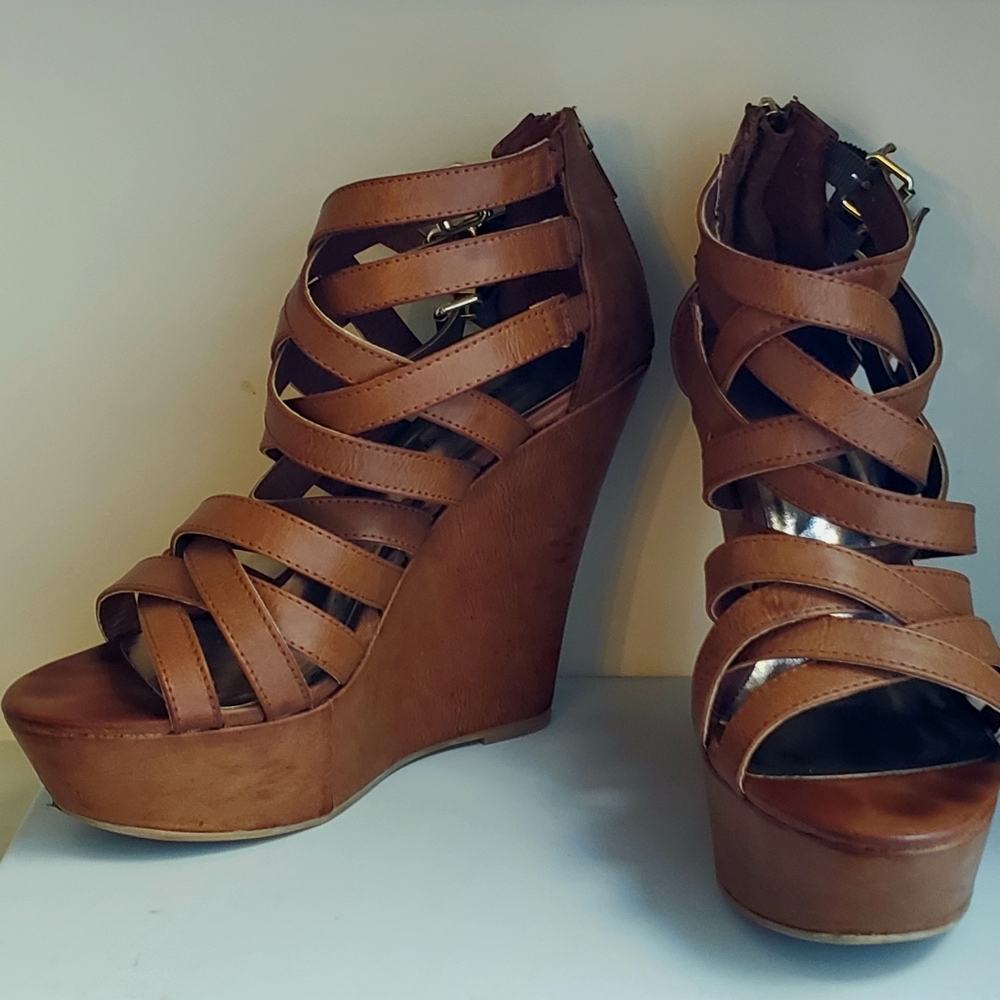 Madden Girl Strappy Wedge Sandals